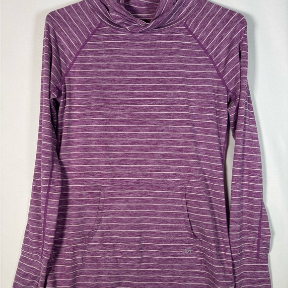 GAP Tops - GapFit Purple Striped Pullover• Size Small